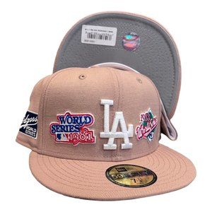 New Era Los Angeles Dodgers 59FIFTY Fitted Hat World Series Patch Pride